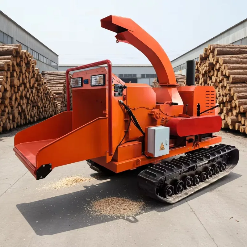 High Adaptability Wood Crusher Process Multiple Wooden Materials Customized Crushing Angle for Irregular Branch Processing
