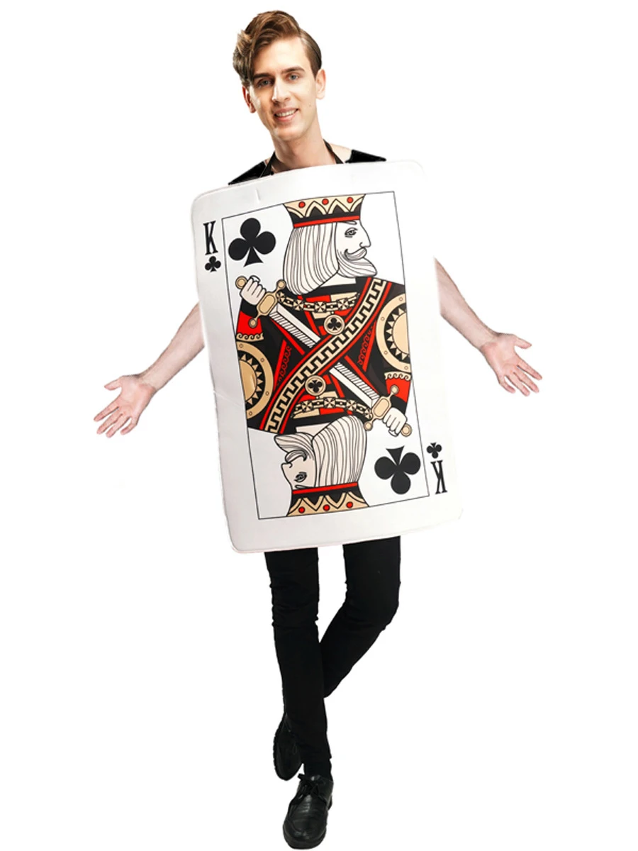Halloween Unisex Poker Couple Costume, Carnival Funny Party Costume, Family Party Performance Costume