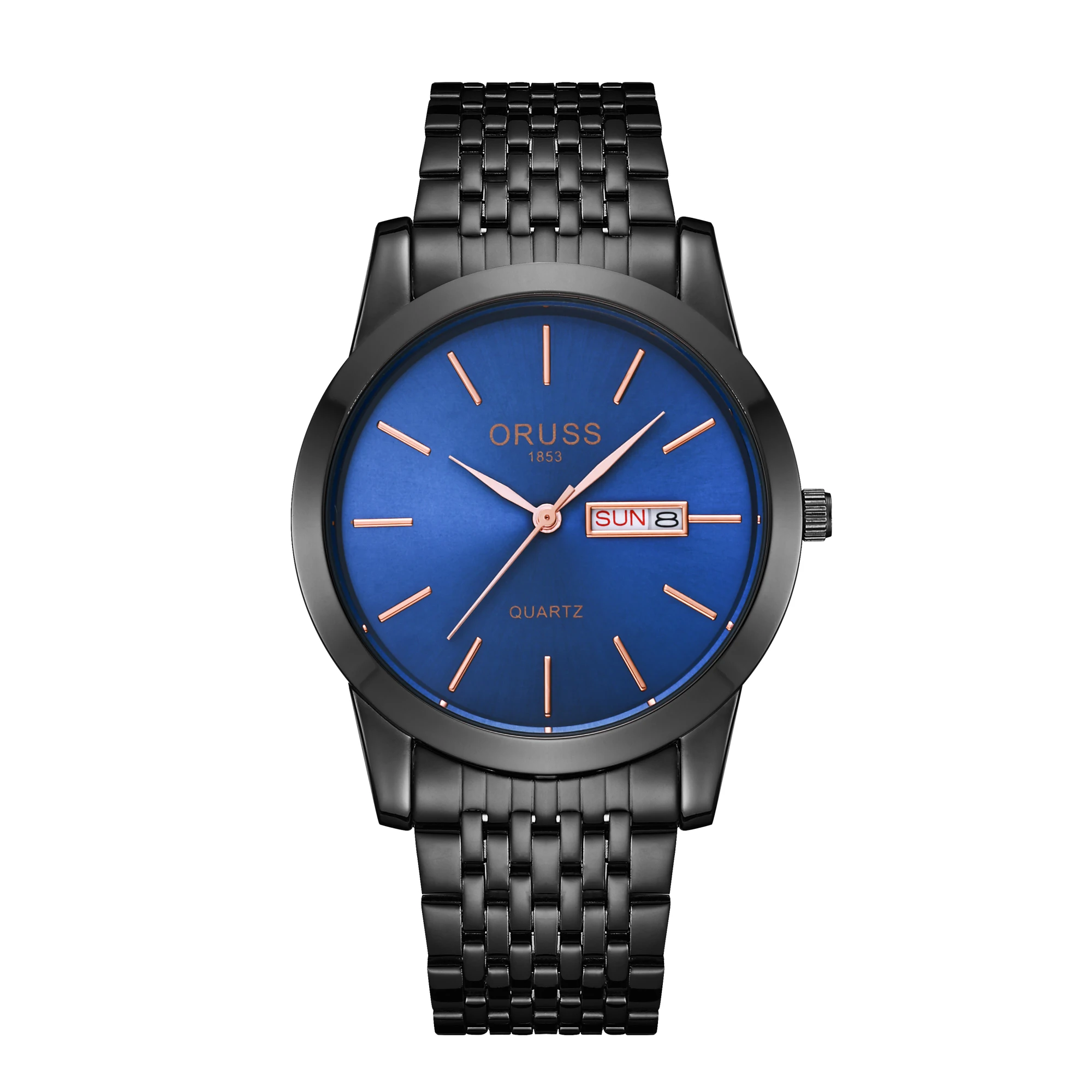 Мужские часы с модной атмосферой джентльмена. Красивые молодежные прочные стальные ремешки с двойным календарем. Модные мужские часы высокого класса.