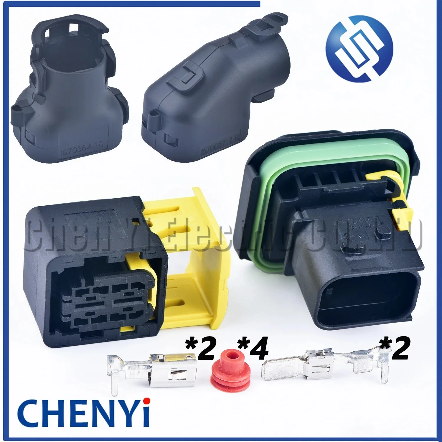 2 Pin male female Automobile waterproof connector plug 0-1418438-1 0-1418395-2 1-1564542-1 1-1564546-1 1-1564547-1 1-1564544-1
