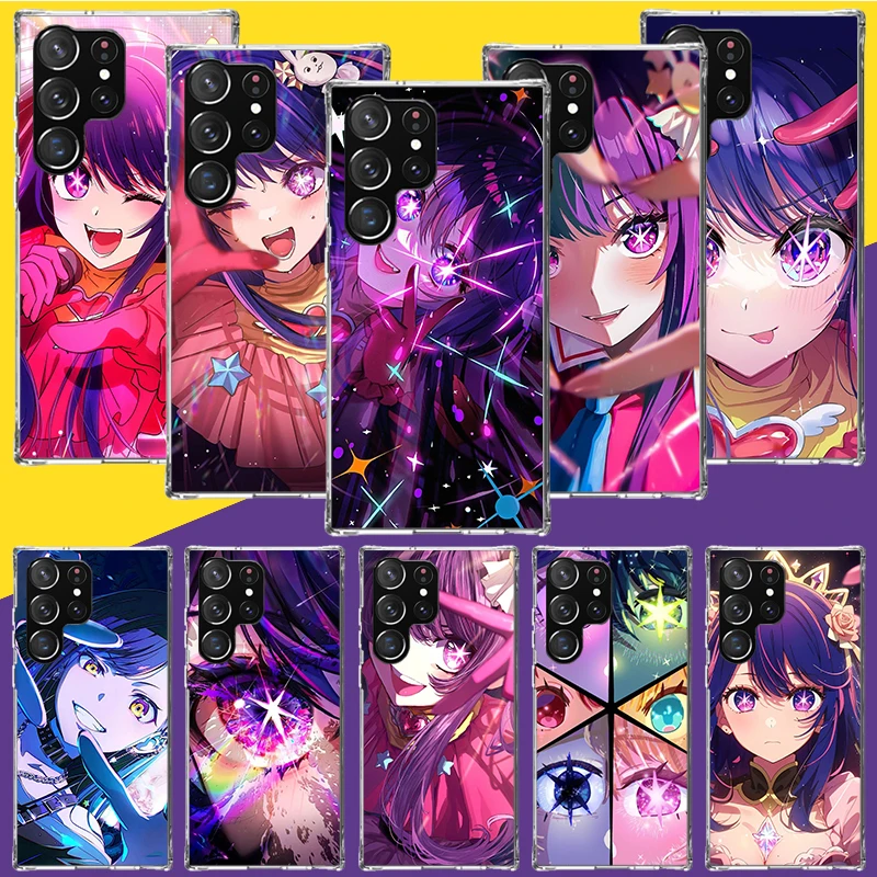 Cover Per Telefono Oshi No Ko Per Samsung Galaxy S26 S25 Edge S24 S23 Fe S22 Ultra S21 Plus S20 + Fundas Coque Galaxy S25 S24 S23