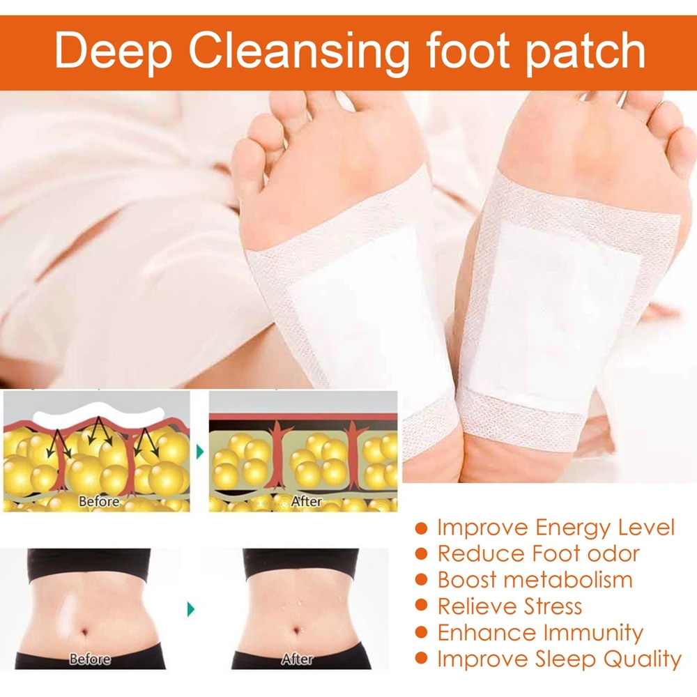 10Pcs Stress Relax Ginger Foot Pads Physical Mental Boosting Deep Cleansing Beauty Health Improve Sleep Nursing Natural Immunity