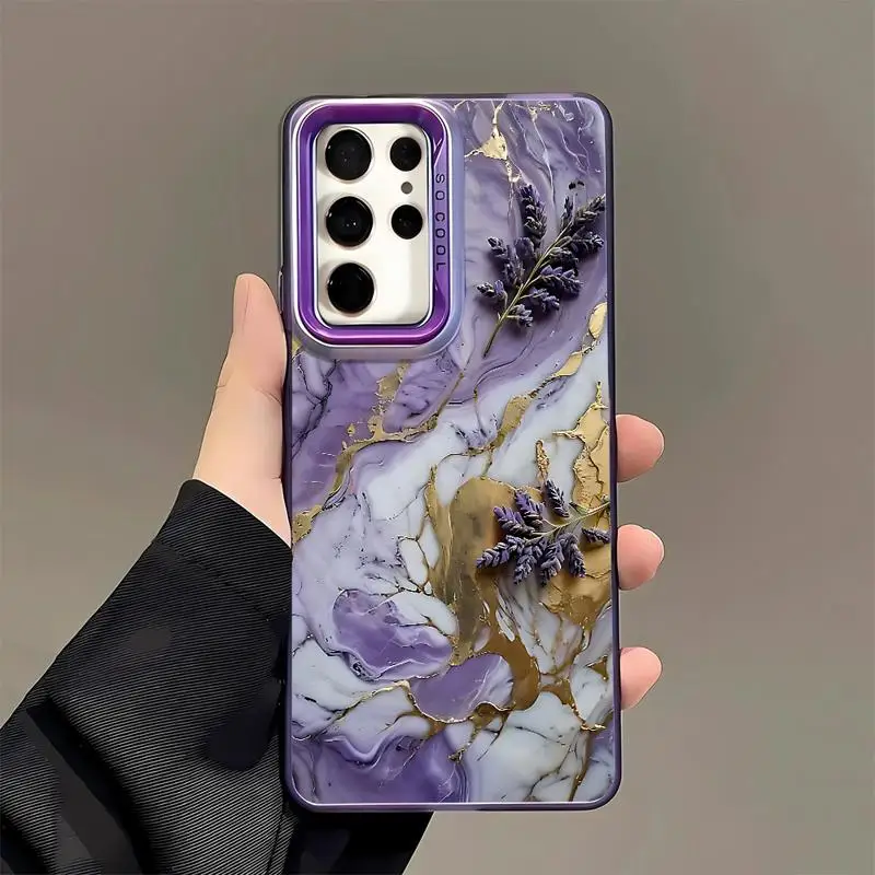 Etui Flower Marble Case do Samsung Galaxy S24 Ultra S20 S21 FE S23 Ultra Note 20 S22 Plus S20 FE S24 Soft Cover Luxury — zdjęcie 6