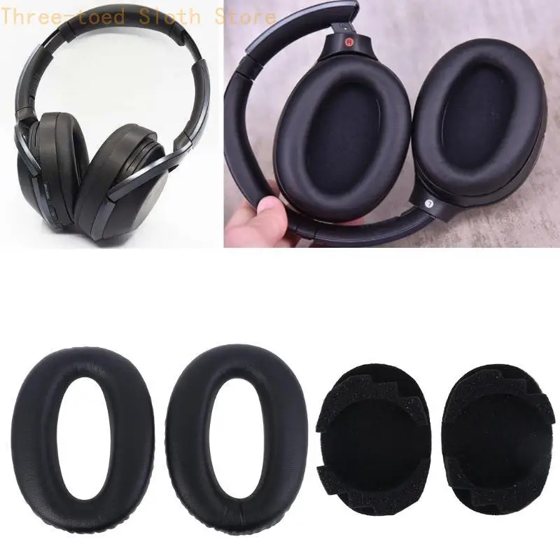 2 Stück Memory-Schaum-Ohrpolster-Abdeckung für MDR-1000X MDR 1000X WH-1000XM2 E74A – Detail 9