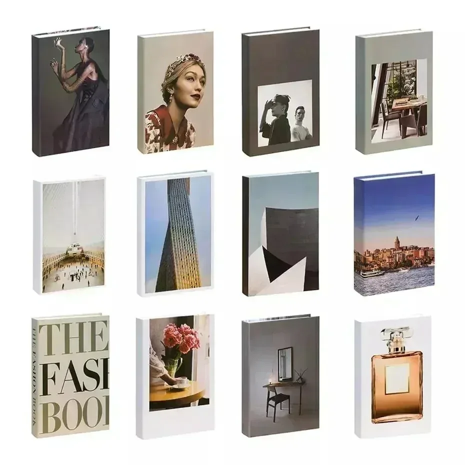 Fake Books Decoration For Home Decorative Books Modern Simulation Fashion Book Luxury Home Decor Club Hotel Model Room Soft