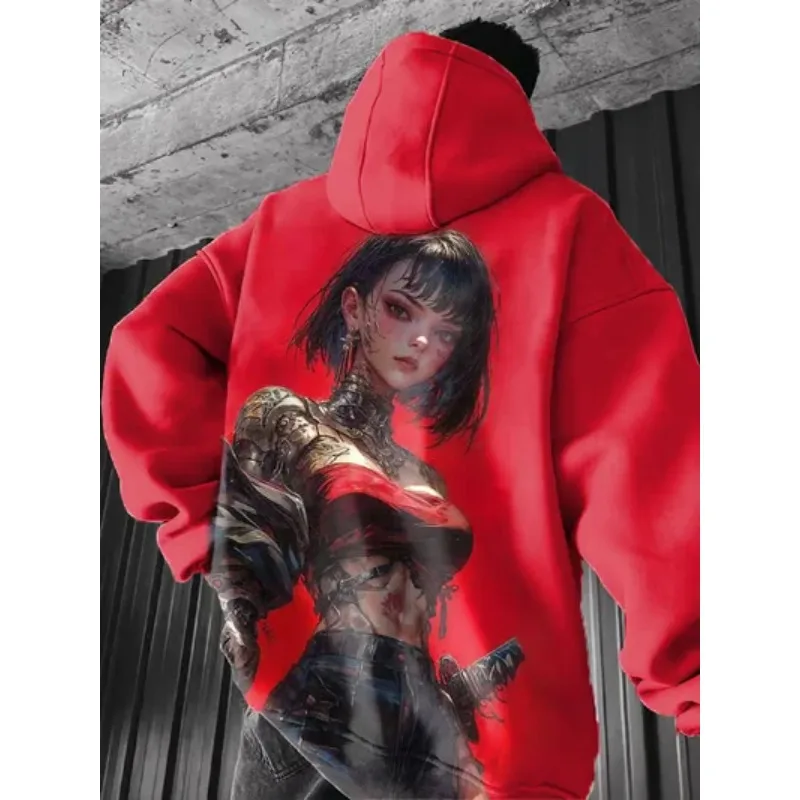 

2025 New 3D Printed Fashion Anime Character Hoodie Men's and Women's Sweatshirt Jacket Sweatshirt Clothing Extra Large