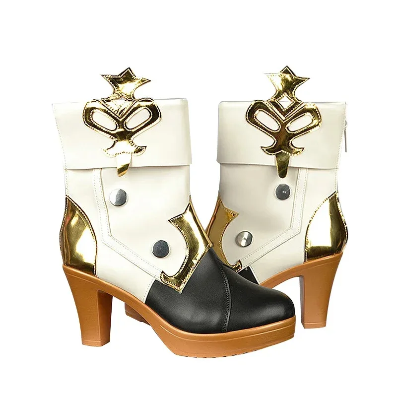 zz04zz12Navia//Chiori/Gorou Game Genshin Impact DokiDoki Women Fontaine Navia Shoes Clorinde Cosplay S