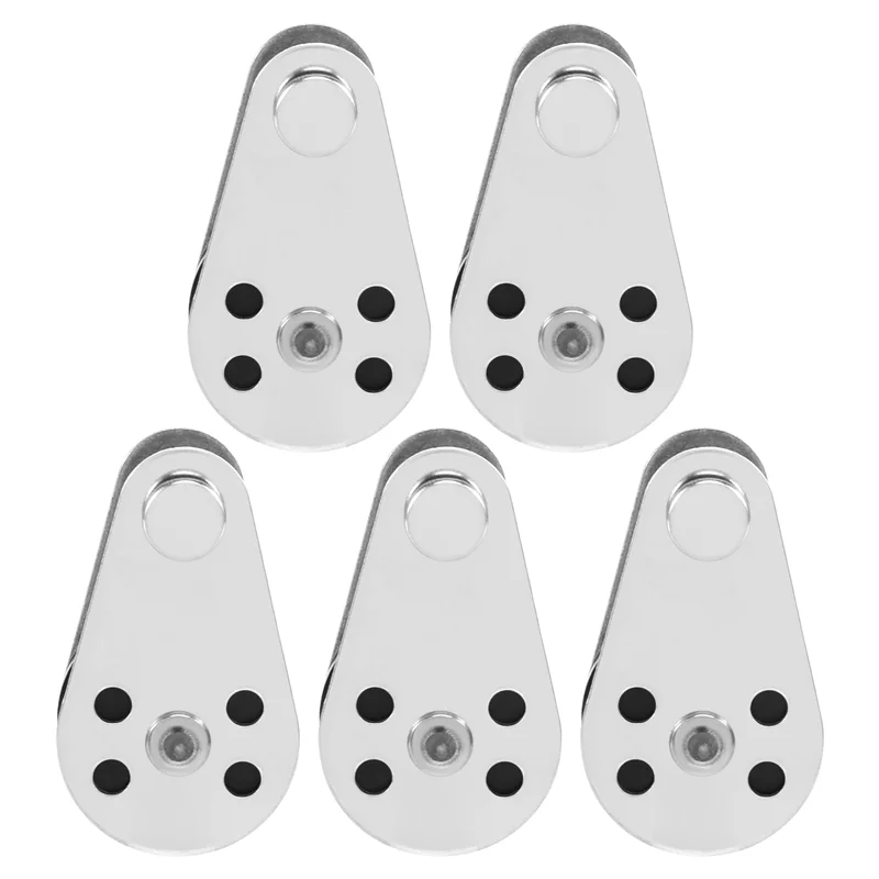 A23E-5PCS ステンレス鋼 M25 プーリーブロック吊り下げワイヤー牽引ホイールリフティングワイヤーロープケーブルプーリーローラー