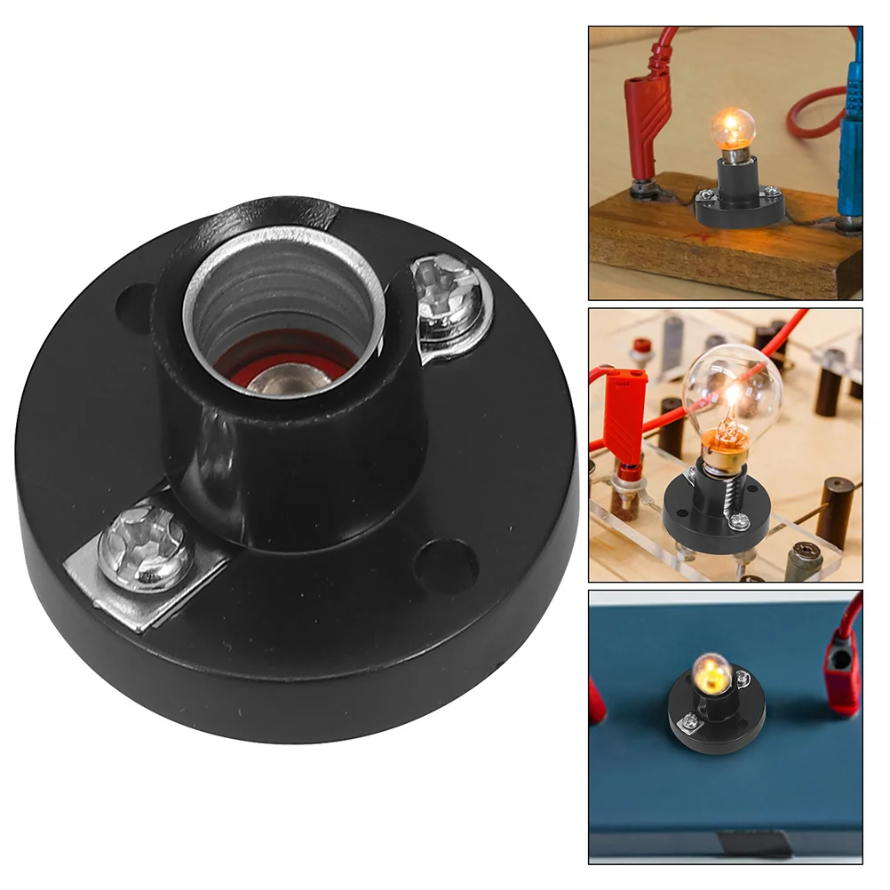 

8pcs Mini Light Bulb Socket Plastic Lamp Base Screw Type Bulb Holder For Student Experiment Lab Lighting Diy Accessories
