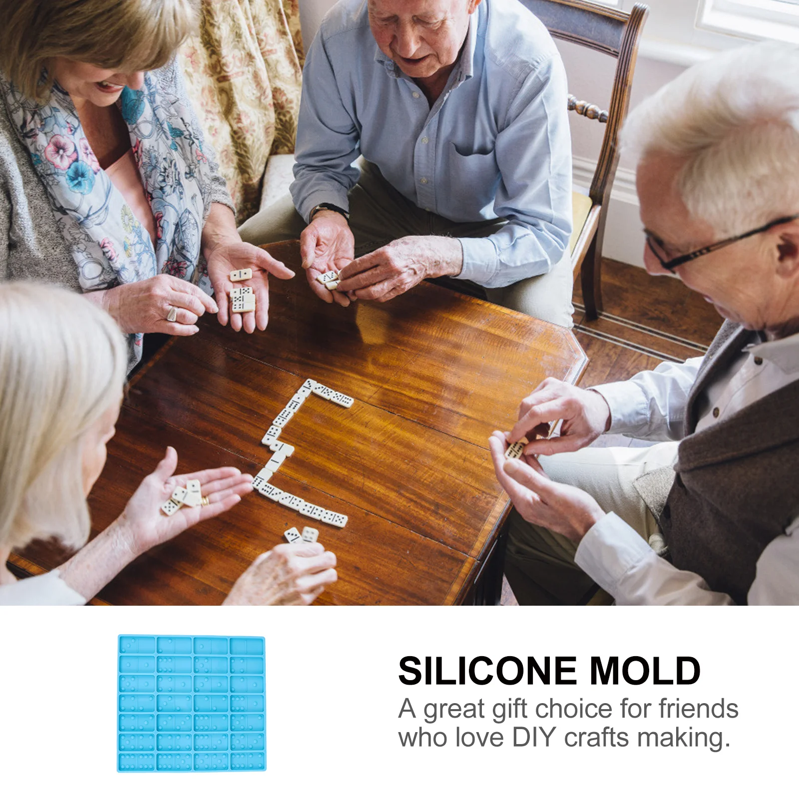 

Силиконовая форма «сделай сам», кристаллическая эпоксидная смола в стиле домино, тонкое качество изготовления, красивый внешний вид, легко для начинающих