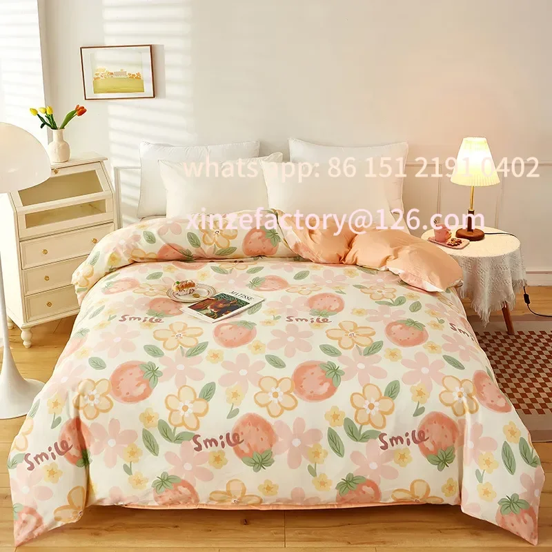 Customizable New Printed 100% Cotton Quilt 150*200 Air-Permeable B Cover 220x240 High Quality Comforter Cover Single Duvet