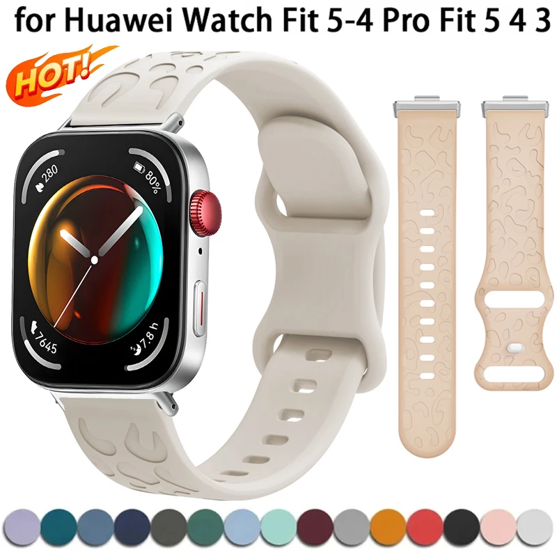 Uhrenarmband für Huawei Watch Fit 5 4 3 2 1 Smartwatch-Band für Huawei Watch Fit5 Pro Zubehör Buntes Silikonarmband