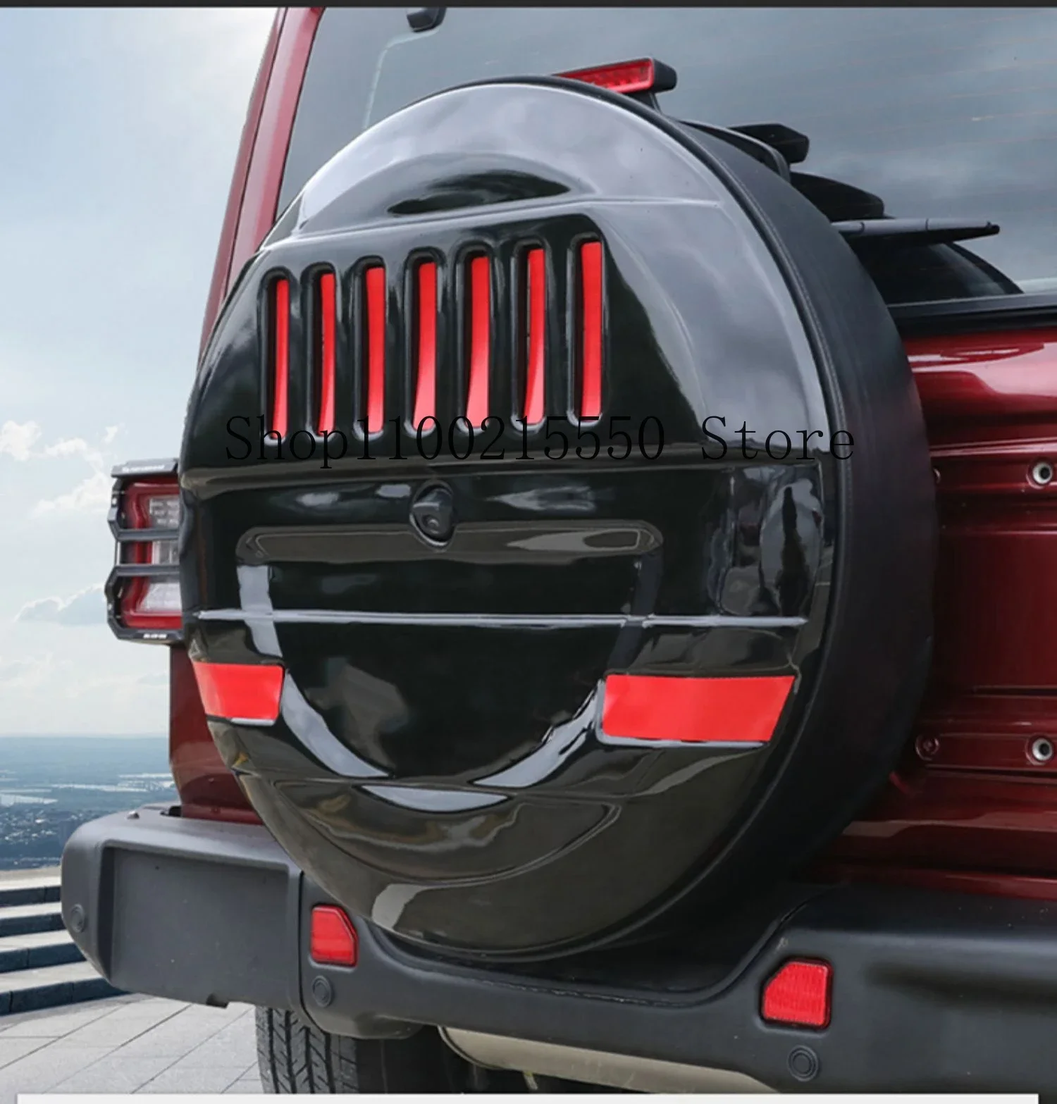 Spare Tire Cover Fit for Jeep JK JL Wrangler Sahara Robin Hood 2018-2023 Spare Tire Housing Modified Appearance Accessories