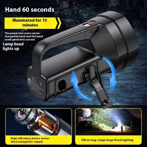 Philips hand-cranked power generator flashlight SFL3241 - New model high-intensity portable working lamp emergency light
