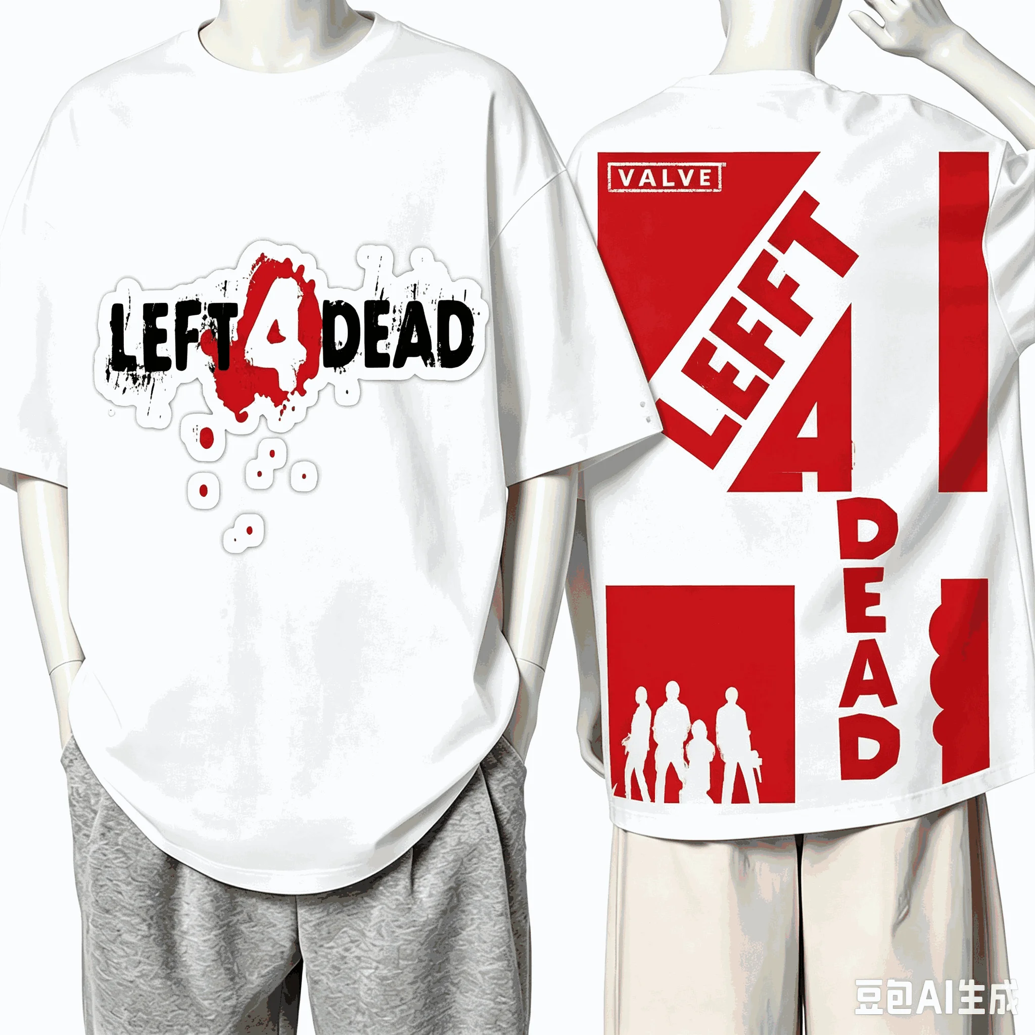 Left 4 Dead for Fan Gift T-shirt Men Women Harajuku Oversized Unisex Short Sleeve Streetwear high quality Couples Breathable tee