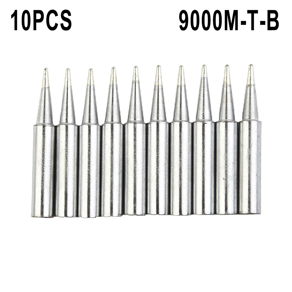 10pcs Solder Iron Tips Set Welding Equipment Accessories Lead-free Pure Copper 900M-T-B For Soldering Station High Quality