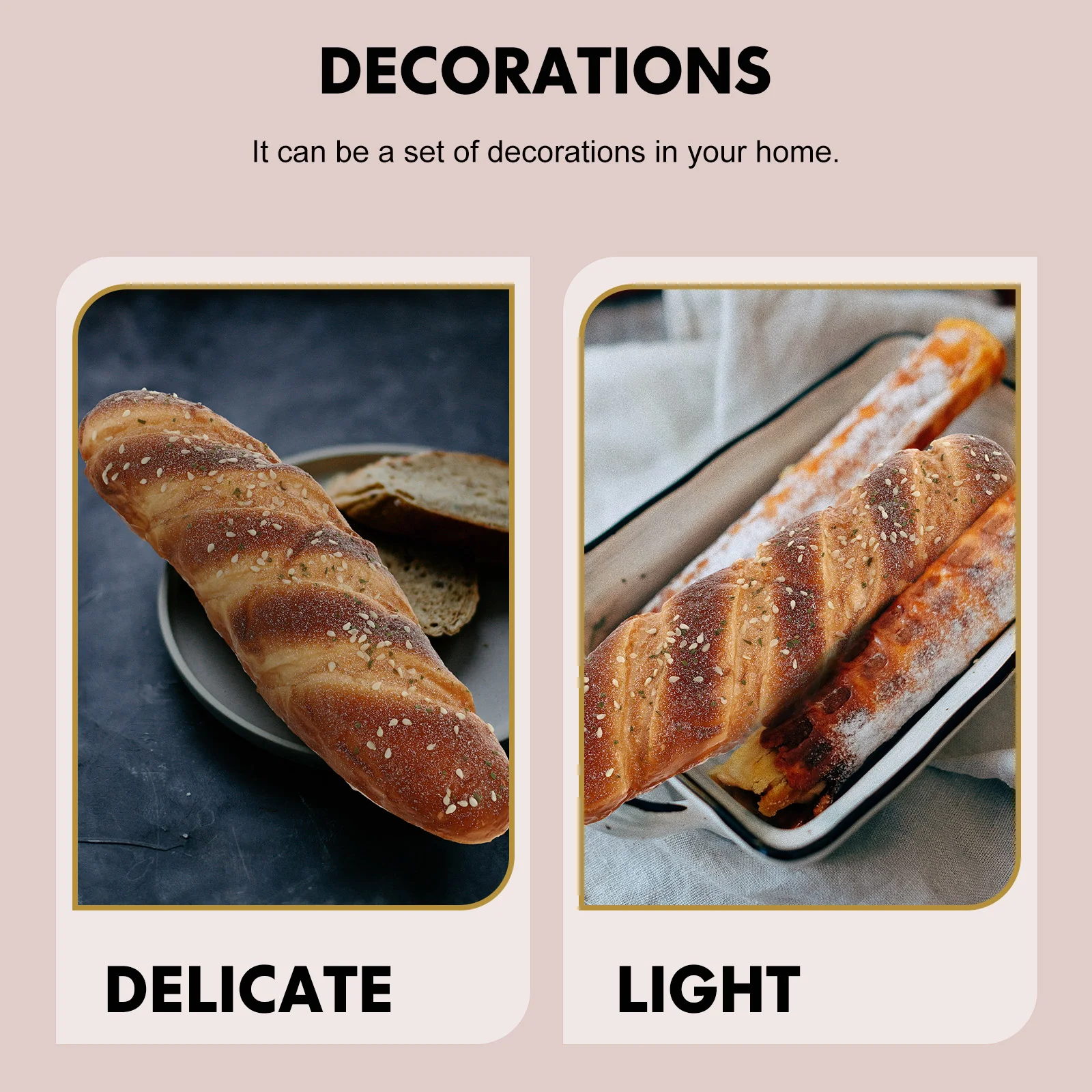 Fake Bread Ornaments Photography Prop Adornment Decorate Decorative Dining Room Table Artificial Bakery Pu Simulated