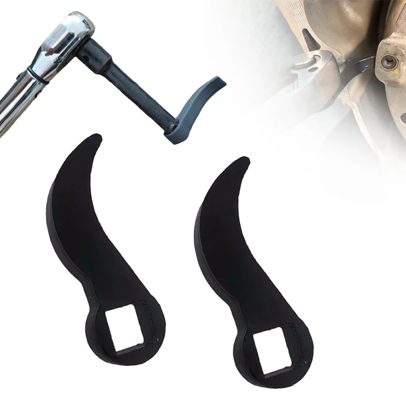 1/2Pcs Crowbar Adapter Head Tools,Adjustable Angle Head Extra-Strong Pry Bar Fits 1/2”Ratchet Open-end Wrench