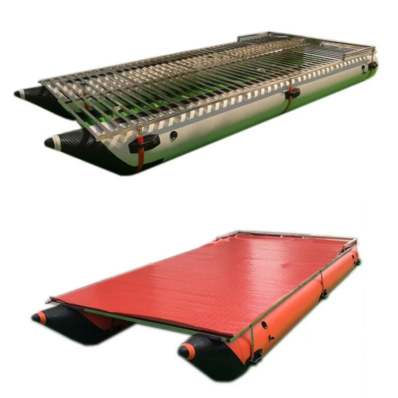 Inflatable pontoon boat, raft, bucket boat, catamaran, fishing bucket platform