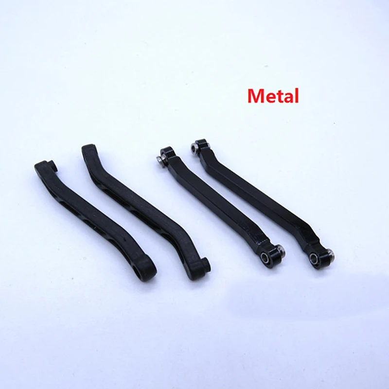 Varillas de tracción de chasis de Metal, amortiguador de montaje de enlace de suspensión para MN D90, D91, D99, MN99S 1/12, piezas de actualización de coche RC, negro