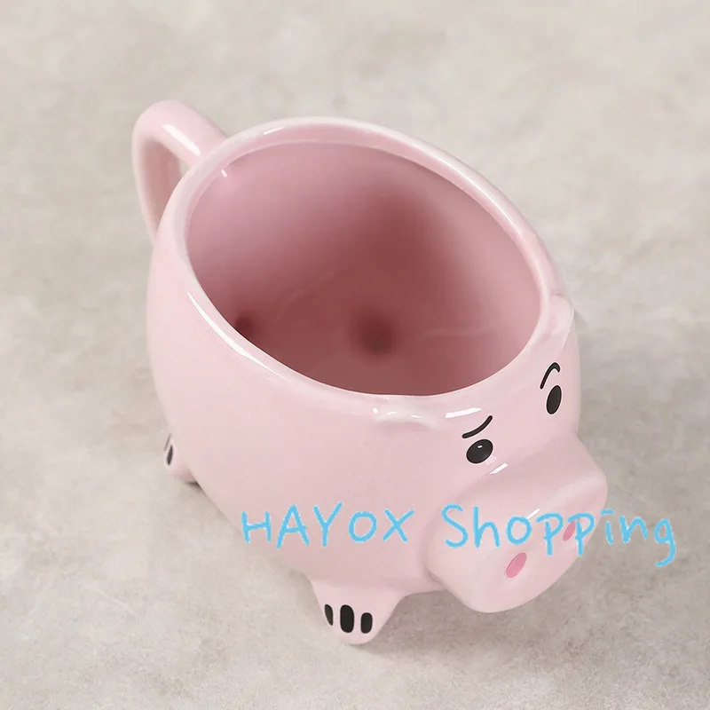 Cartoon 3D Pig Coffee Mug，Microwave Heating Porcelain Creative Funny Mug，Office Cups Milk Cup Water Bottle for Gift