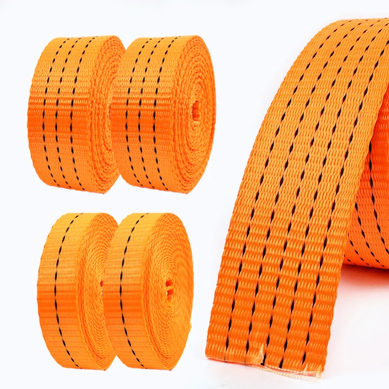 

1-5M 25/38/50mm Orange Webbing Tape for Backpack Nylon Ribbon Strap Luggage Webbings By Meters Pet Collar Belt Bias Binding Band