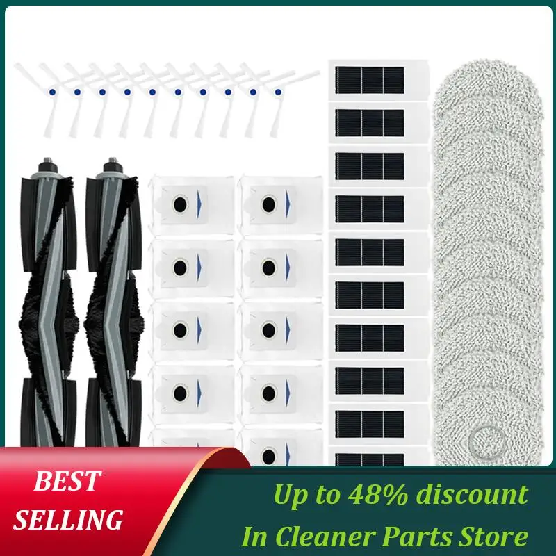 

Satisfied For Ecovacs Debot X2 / X2 Pro / X2 Omni Robot Vacuums Replacement Roller Main Side Brush Cover Hepa Filter Mop Cloths