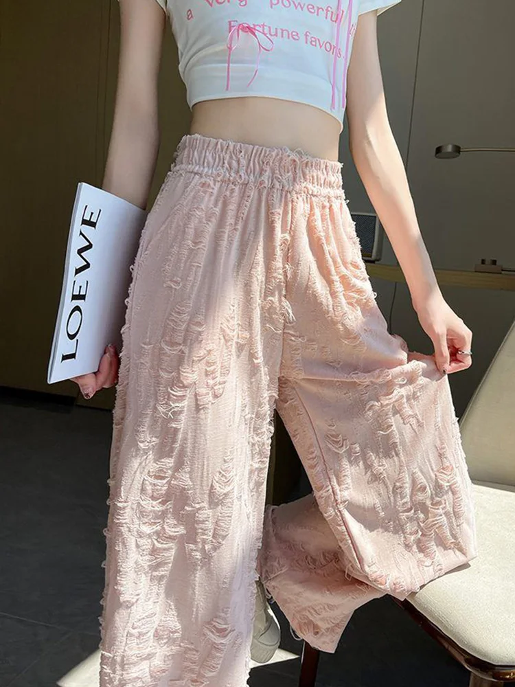 Jmprs هول الشارع الشهير فضفاض بانت المرأة خمر عالية الخصر الهيب هوب بنطلون عادية عالية الجودة الرجعية الإناث الحلو بنطال ذو قصة أرجل واسعة