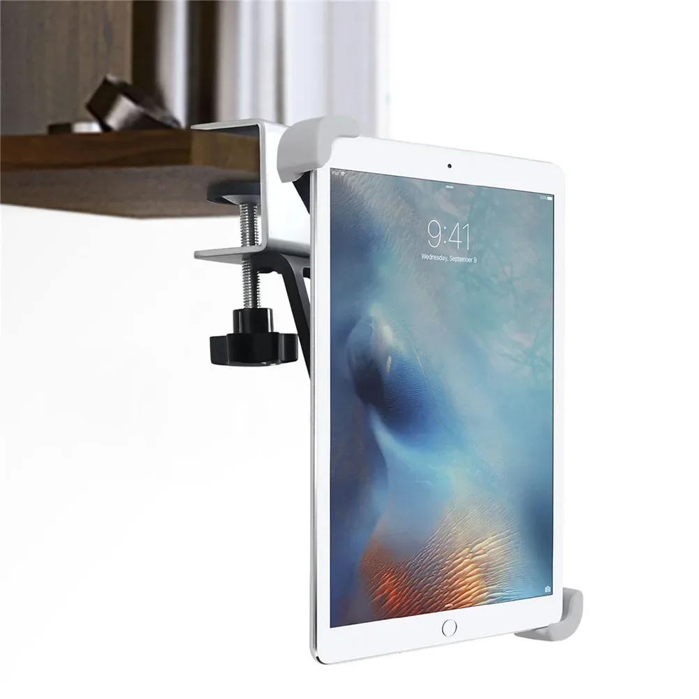 Kitchen Tablet Stand Holder for Desktop Metal Clamp Holder Stand for iPad Samsung Xiaomi Huawei Cabine Tablet Mount Phone Holder