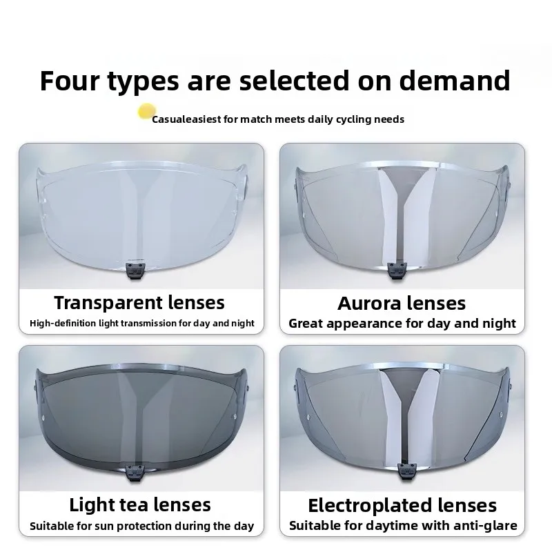 خوذة دراجة نارية لـ OGK Kabuto Aeroblade 5/6 F-17 قناع فوتوكروميك مضاد للضباب UV400 ملحقات الدراجة بعدسة مزدوجة سريعة الإصدار