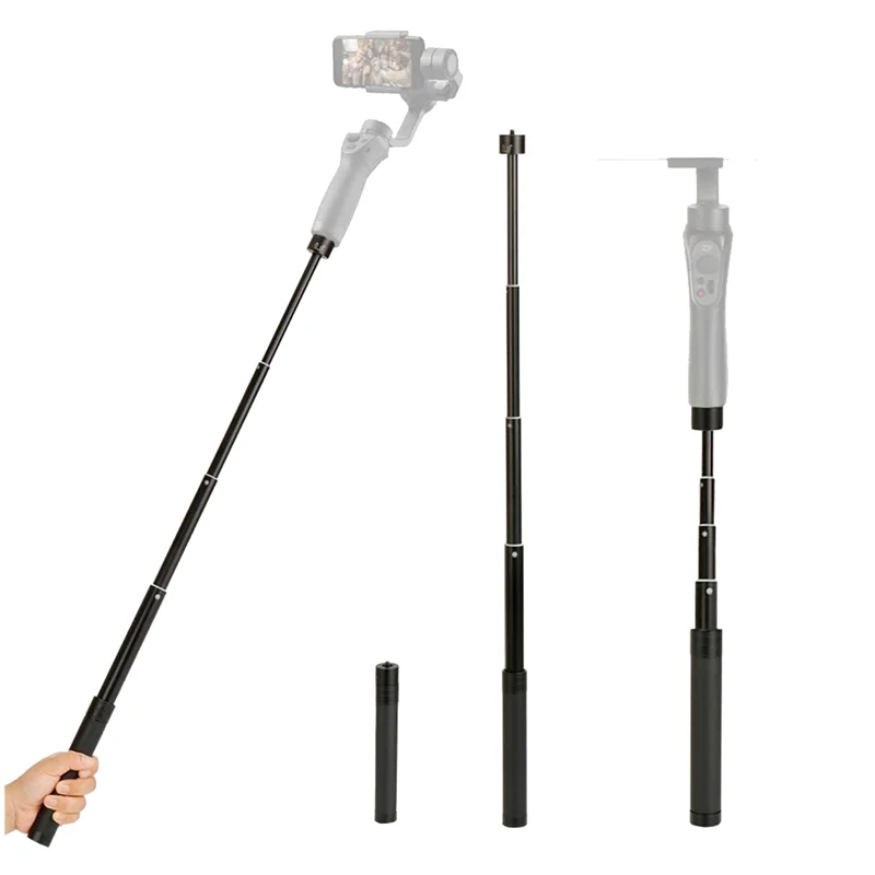 Aluminium Verlängerung stange Selfie Stick für Dji om 5 Osmo Mobile 5 4 3 Gimbal Kamera für Zhiyun glattes Telefon Zubehör