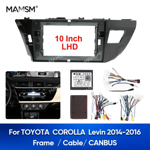 Imagen 1 del producto MAMSM-Marco de Radio de coche para Toyota Corolla/Levin 2014-2018, adaptador de Fascia, carcasa de reproductor MP5 Android, unidad principal de 2 Din, cubierta de tablero