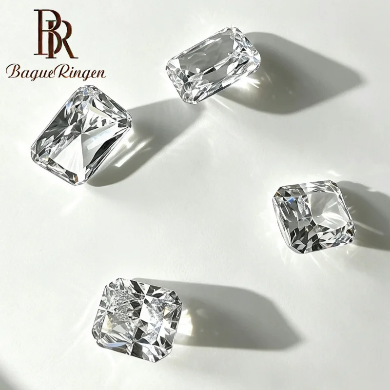 BR Brand D Color VVS1 Round Cut Simulated Diamond Loose Stone, 0.3-10ct Lab Created Moissanite for Jewelry Making Wholesale