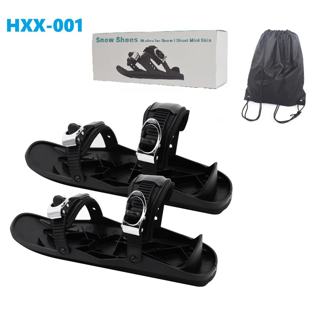 Mini Short Ski Skates Skis Boots Skiboards Adjuatable Adults Short Shoe Snowblades Portable for Winter Outdoor Sports Snow Board view 5