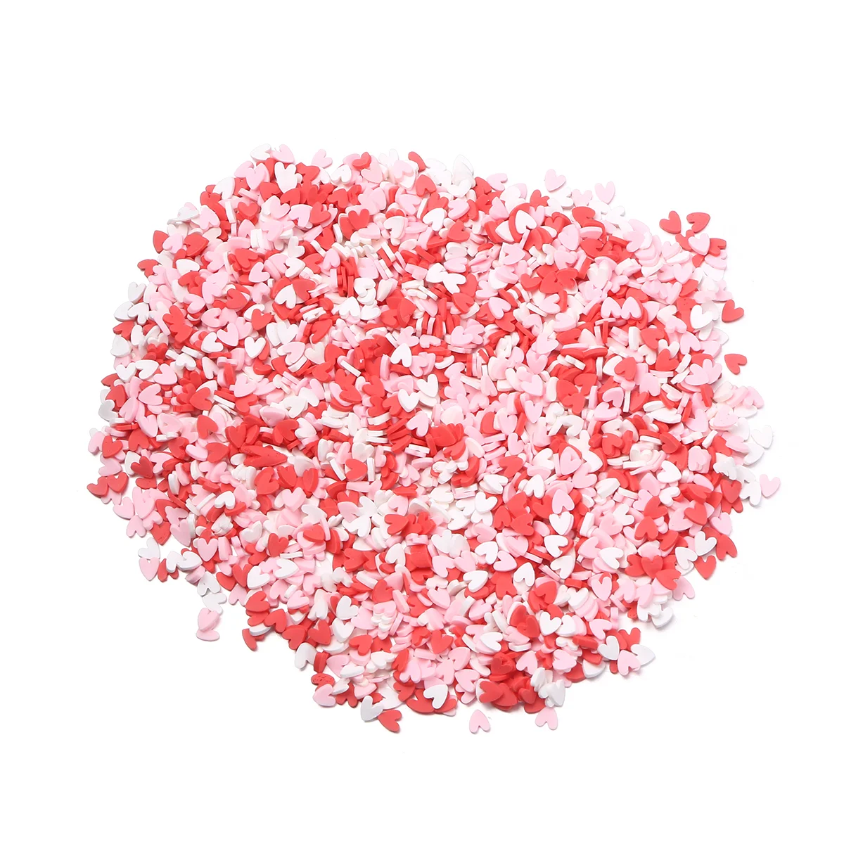 100 G/Pack DIY Clay Supplies Heart Sprinkle Decor Phone Case Assceeories Scrapbook Decoration Sprinkles Polymer