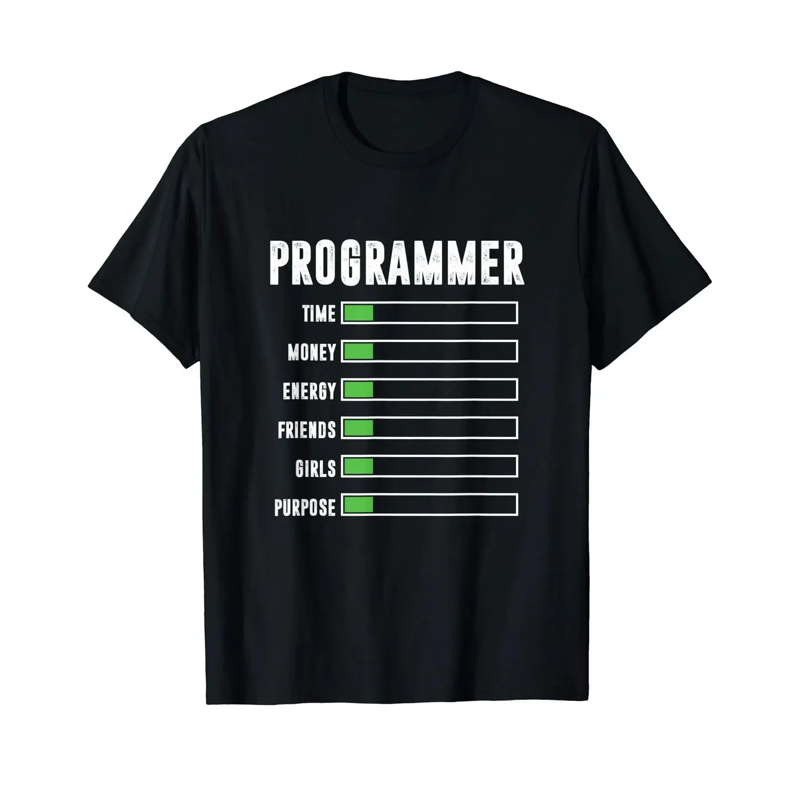 Programmer PC Computer Life Developer Coder Web T Shirt Black S vintage Washed fashion Casual Unisex homme Soft Stretched