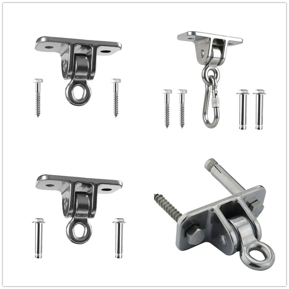 Heavy Duty Ceiling Hanger 850kg/650kg Capacity Stainless Steel Swing Hook Sandbag Various Screw Nut Buckle Hammock Mount Kit