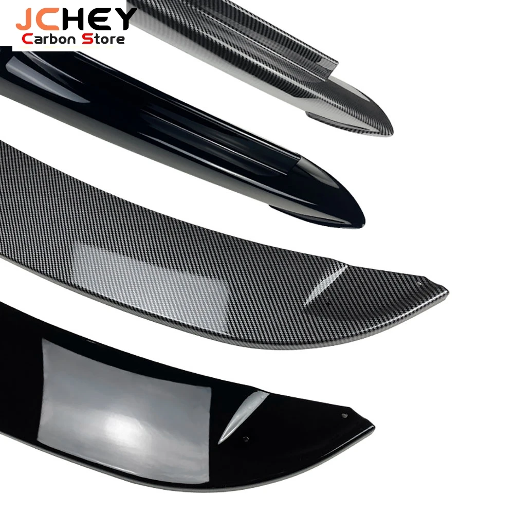

JCHEY ABS Front Bumper Lip Spoiler With Canard Splitters for BMW 3 Series E90 MTech Sport 2005-2008 Front Lip Flaps Apron Car