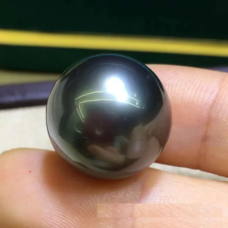 

Natural 14-15mm Black Loose Pearl Create Your Own Pendant/Earrings/Ring, Unique Handmade Gift