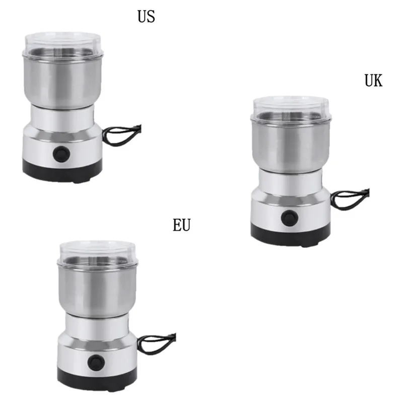 

Electric Coffee Bean Grinder Stainless Steel Multipurpose Milling Machine for Seeds Spices Herbs Nuts - Home Kitchen Tool