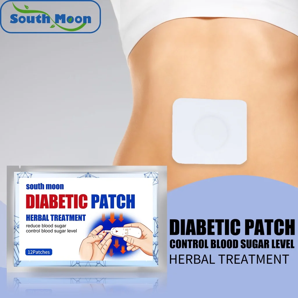 

South Moon Diabetic Patch Balancing Blood Sugar Paster Flustered Dizziness Fatigue Hypoglycemic Treatment Paste Stickers Health