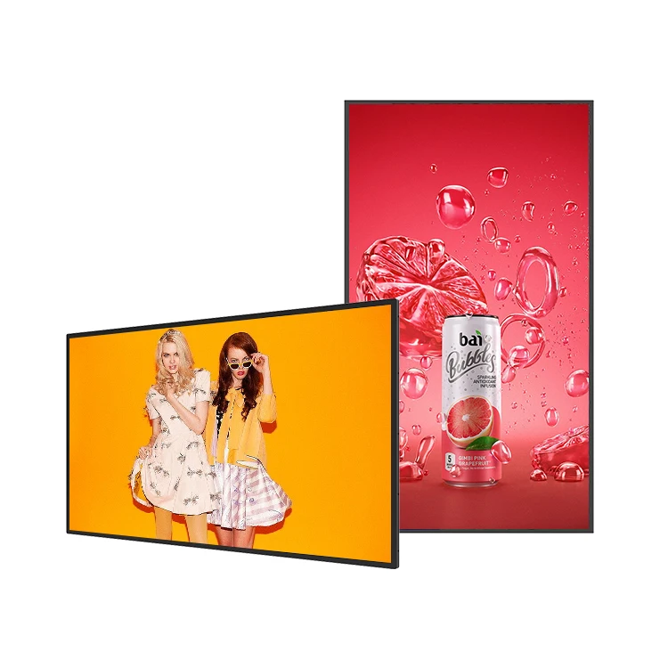 Commercial Ads Screen 10Mm Ultra Narrow Edge 32 Inch Hd Lcd Digital Signage Wall-Mounted Advertising Player