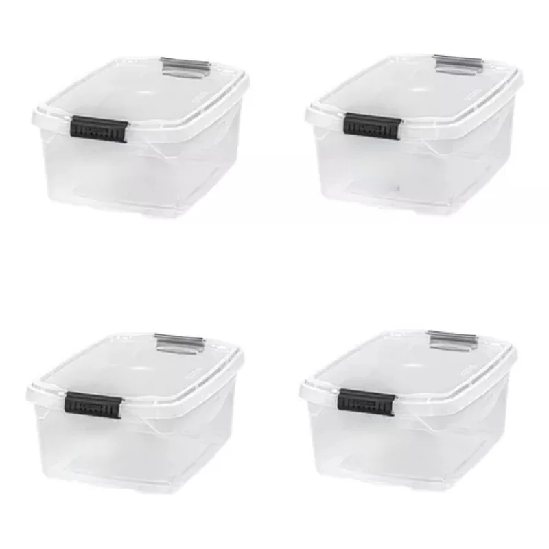 

4 Boxes Organizer Transparent 6l C/lid- Boxes, Boxes and Baskets Decorative Boxes