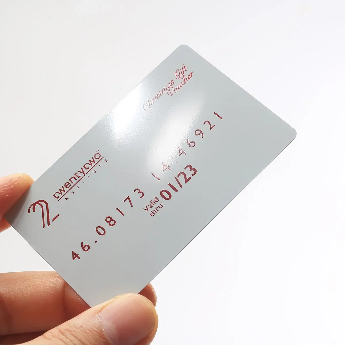 

Custom logo Etched White Metal Business Card Blanks for Laser Credit Card Size