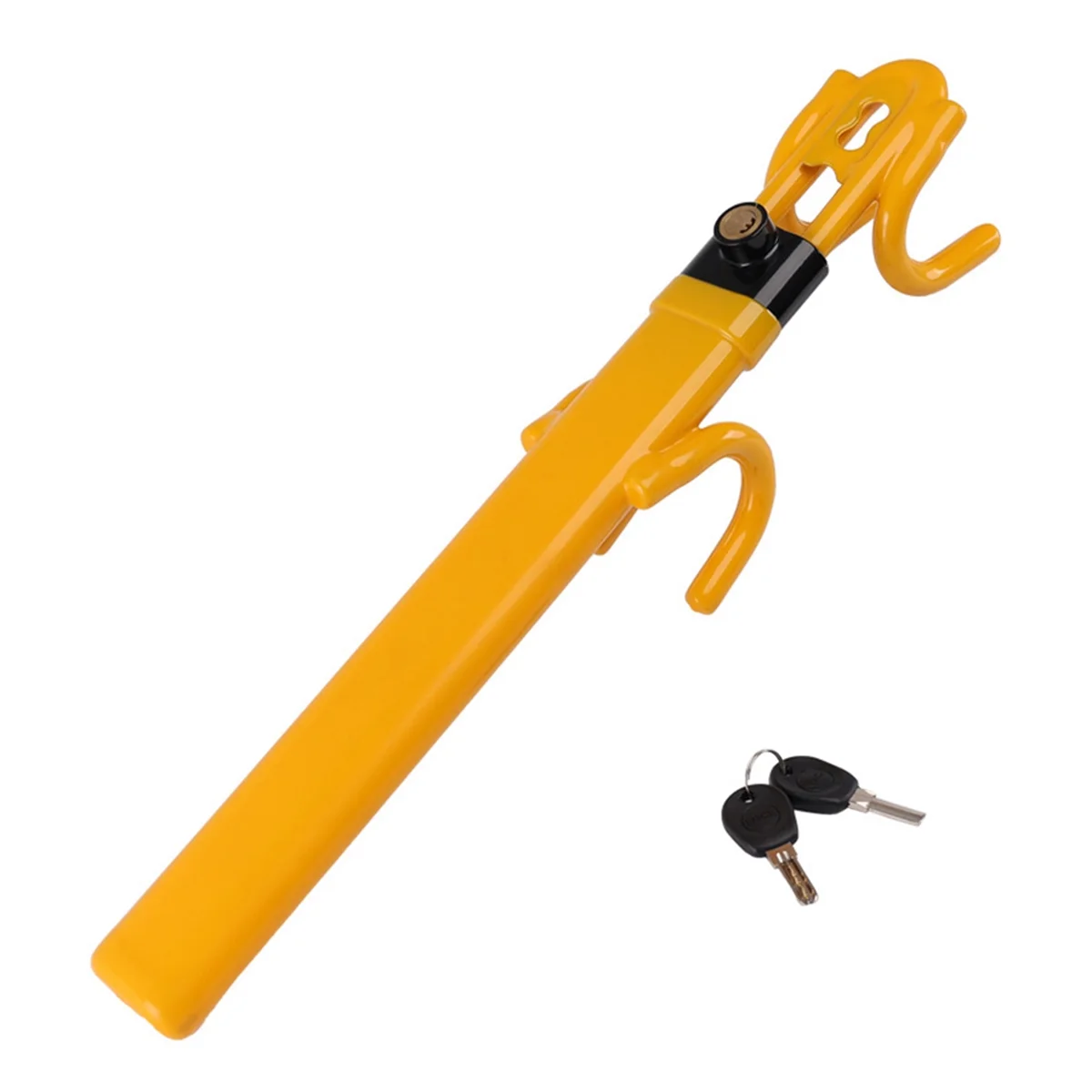 Stuurslot Antidiefstalapparaat Wielslot Intrekbare dubbele haken Autoslot met 2-sleutels voor autobeveiliging