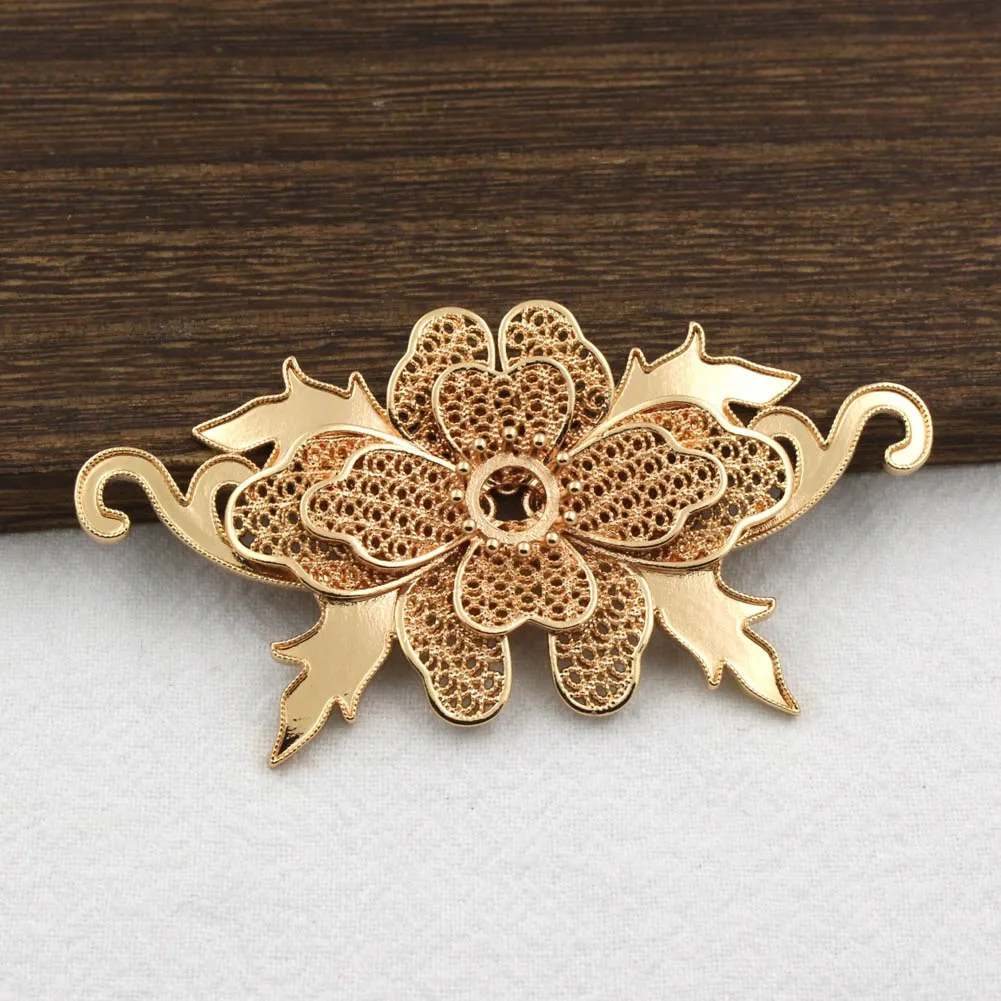 

6pcs Quality Brass Casted Flower Pistils Center 8mm Circle Cabochon Base Stamping Decoration DIY Handicrafts Jewelry Accessories