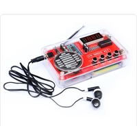 FM Radio DIY Kit Digital Display 0.36 Inch 4 Digit 3W Speaker 50 108MHz RDA5807FP Modular Solder Learning Project School Lab