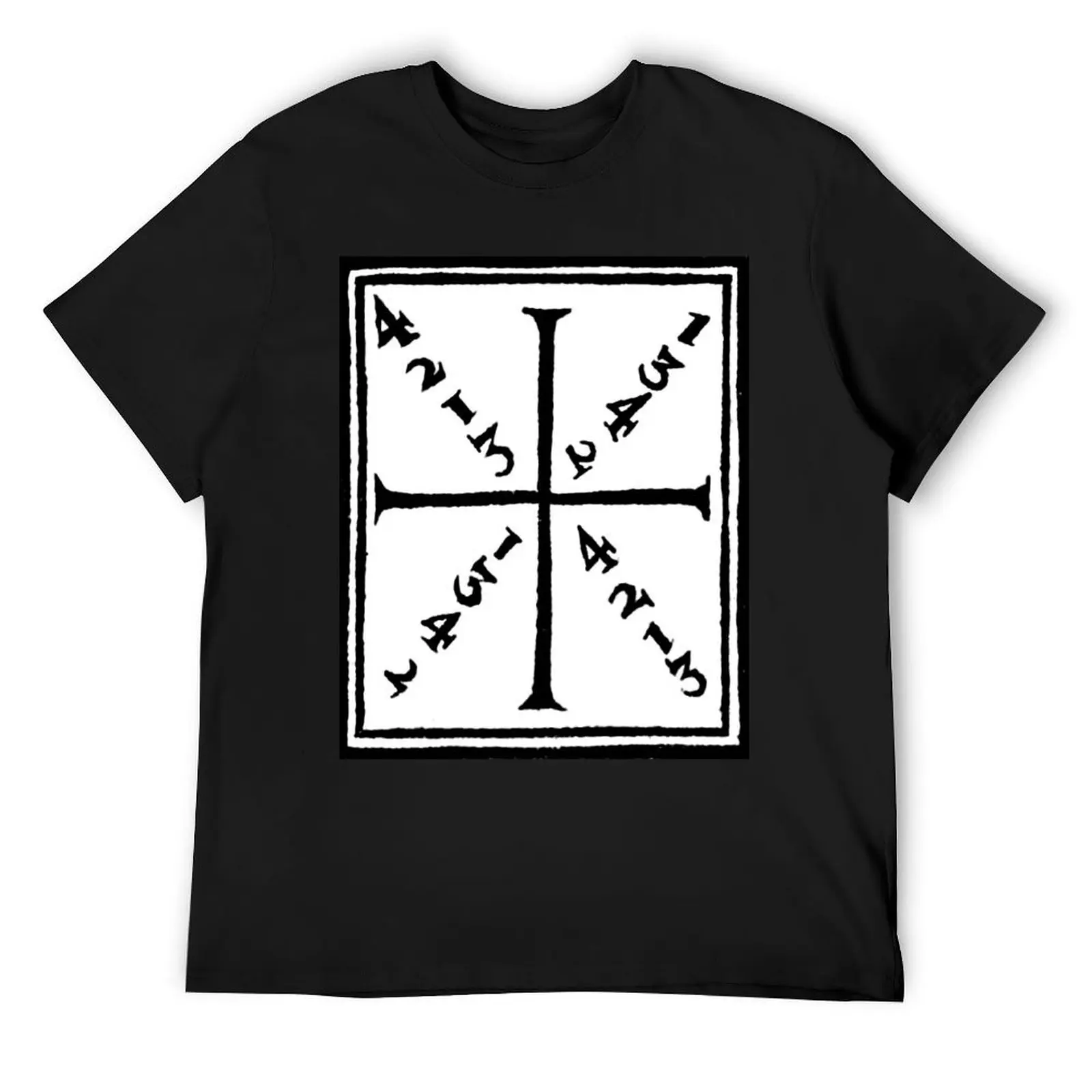 

Meyer Square 1570 - Four Openings Diagram T-Shirt vintage vintage t shirts boys animal print oversized t shirts for men