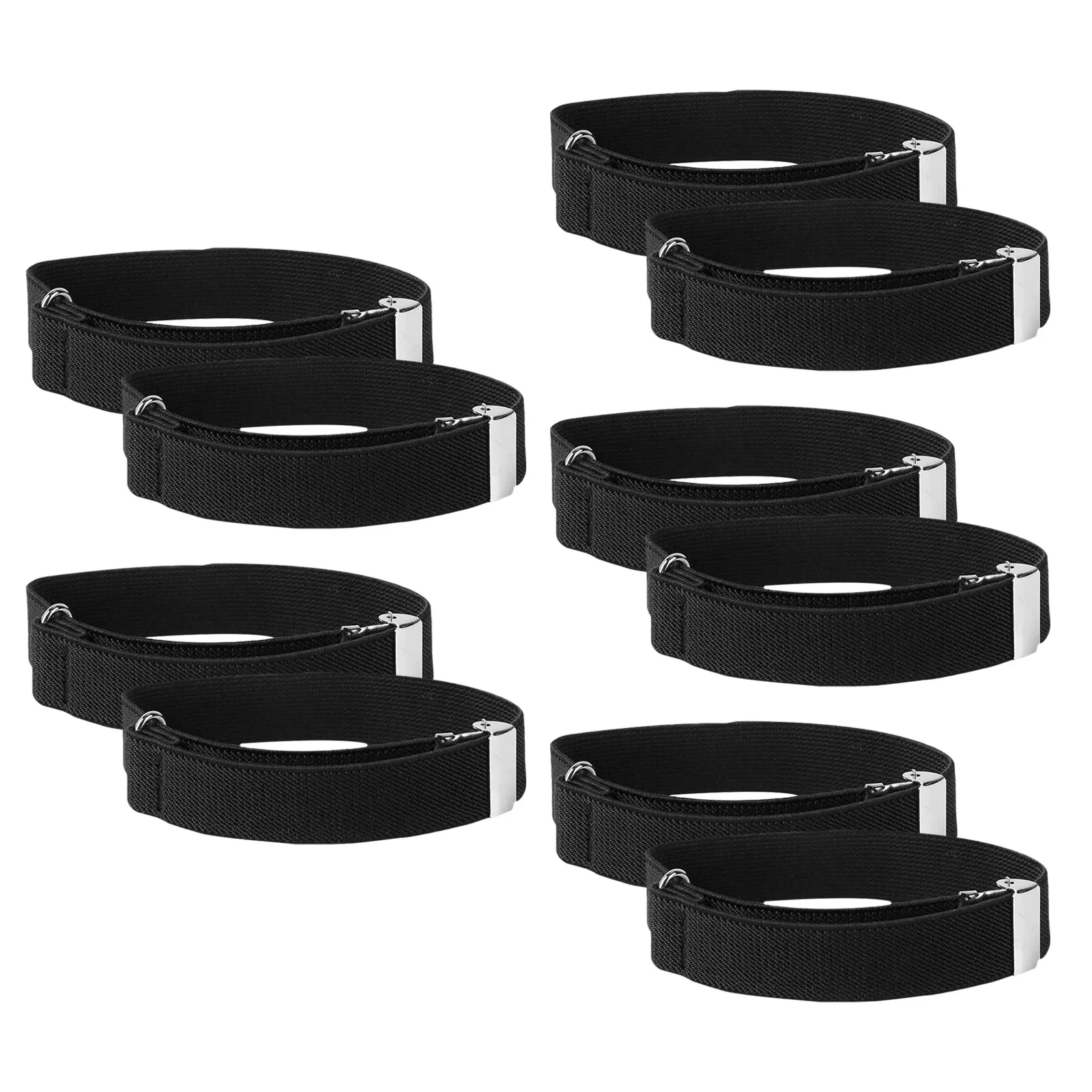 5Pairs Elastic Arm Bands Stretchy Unisex Adjustable Armbands for Men Women Anti-Slip Sleeve Garters Shirt Cuff Holders Workout