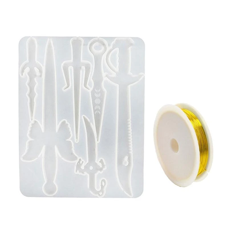 

Epoxy Resin Mold Jewelry Pendant Silicone Mould DIY Crafts Keychain Mold